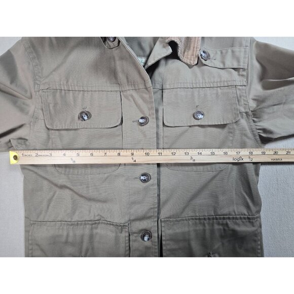 VTG 1960s LL Bean Women’s 10 Safari Field Jacket Script Logo Hunting Utility - Picture 12 of 16